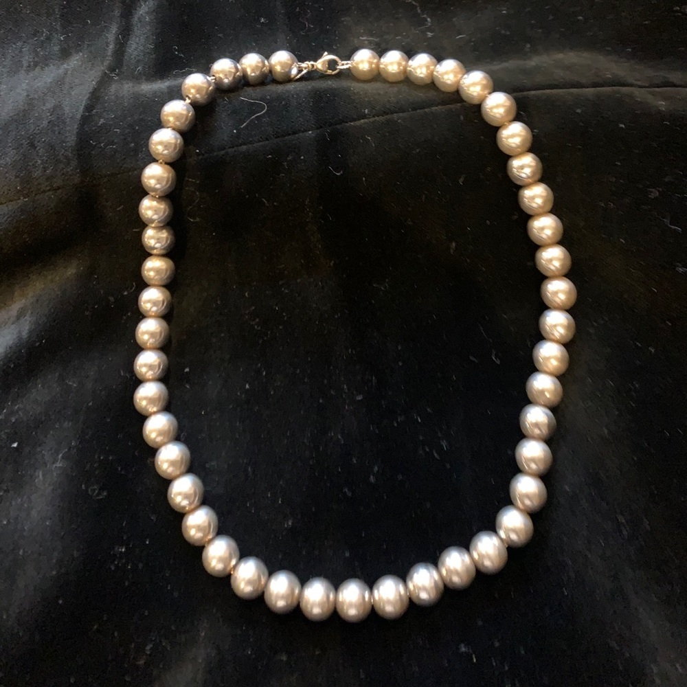 Sterling silver ball necklace by Tiffany's & Co